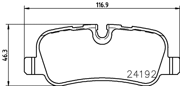 Brake Pad Set, disc brake (2419206)