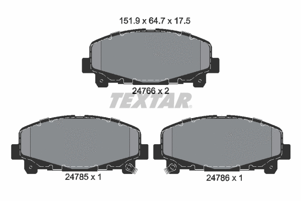 Brake Pad Set, disc brake (2476601)