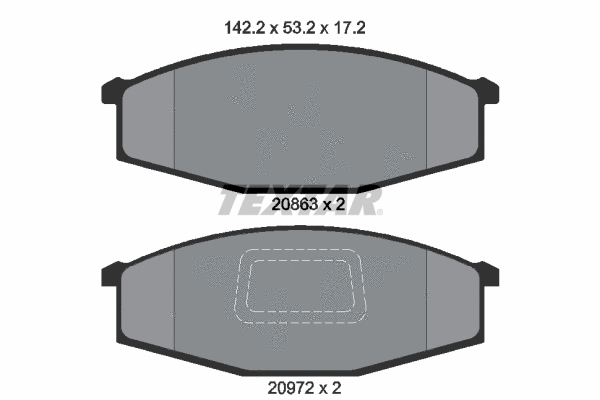 Brake Pad Set, disc brake (2086302)