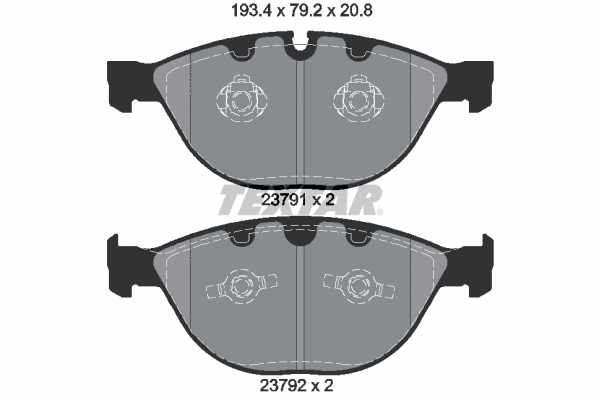 Brake Pad Set, disc brake (2379101)