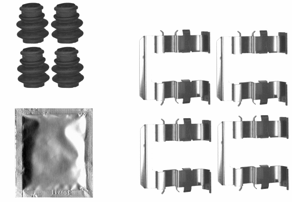 Accessory Kit, disc brake pad (82546500)