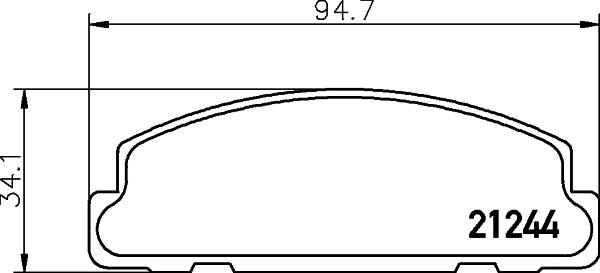 Brake Pad Set, disc brake (2124402)