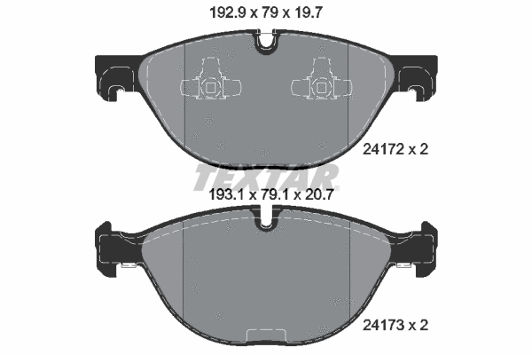 Brake Pad Set, disc brake (2417201)