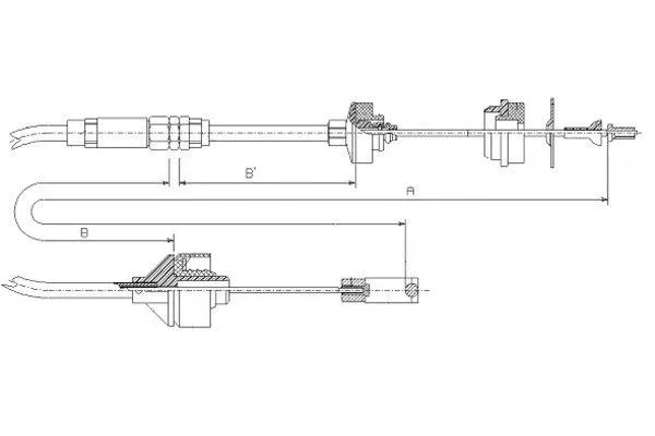 Cable Pull, clutch control (58003300)