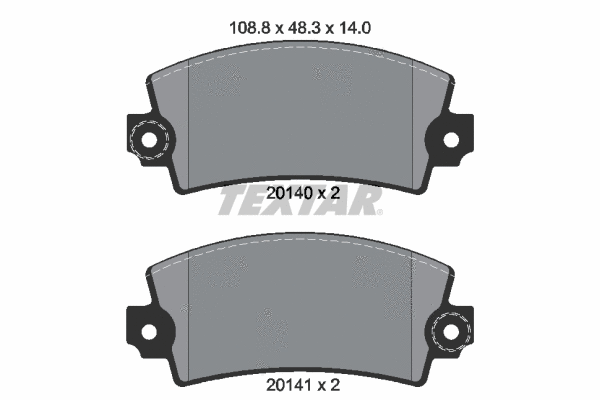 Brake Pad Set, disc brake (2014003)