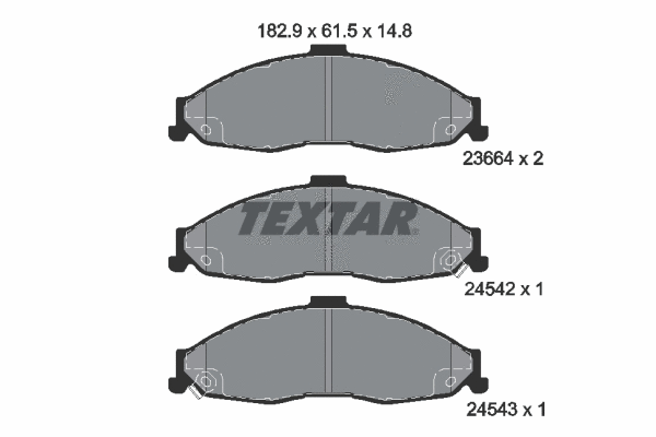Brake Pad Set, disc brake (2366401)