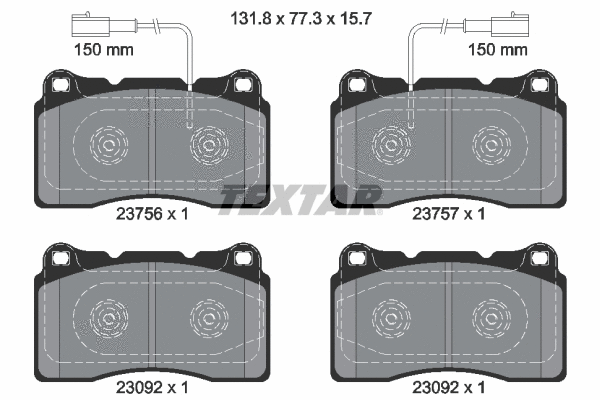 Brake Pad Set, disc brake (2375601)