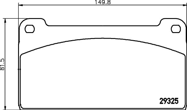 Brake Pad Set, disc brake (2932501)
