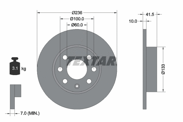 Brake Kit, disc brake (89009500)
