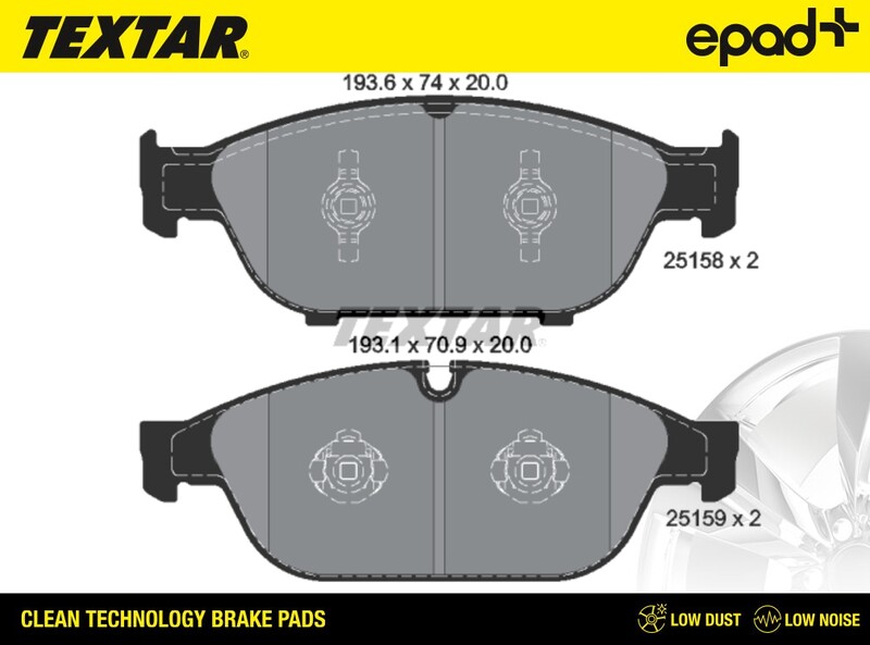 Brake Pad Set, disc brake (2515802CP)