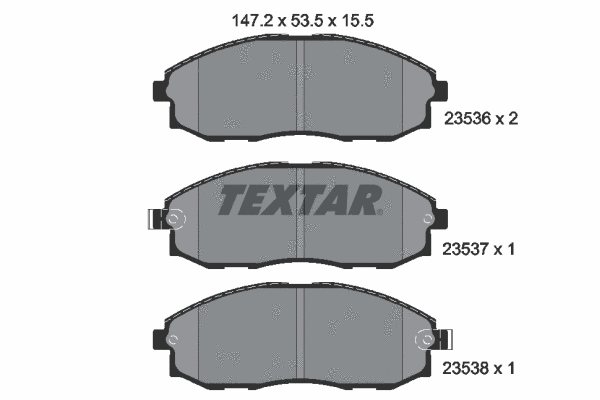 Brake Pad Set, disc brake (2353601)