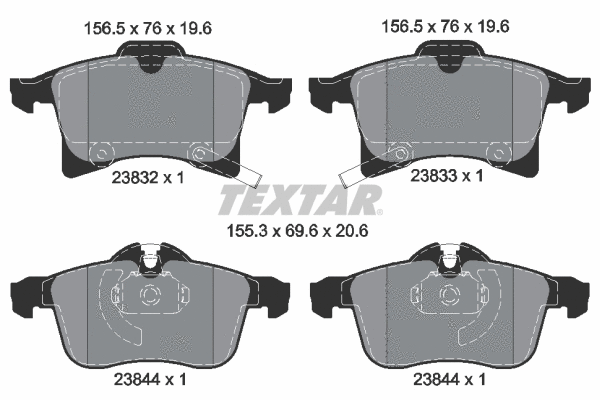 Brake Pad Set, disc brake (2383201)