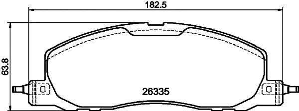 Brake Pad Set, disc brake (2633501)