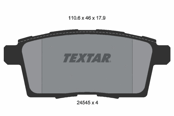 Brake Pad Set, disc brake (2454501)