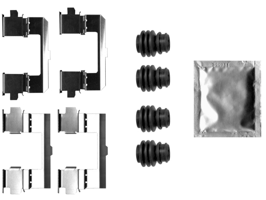 Accessory Kit, disc brake pad (82551000)