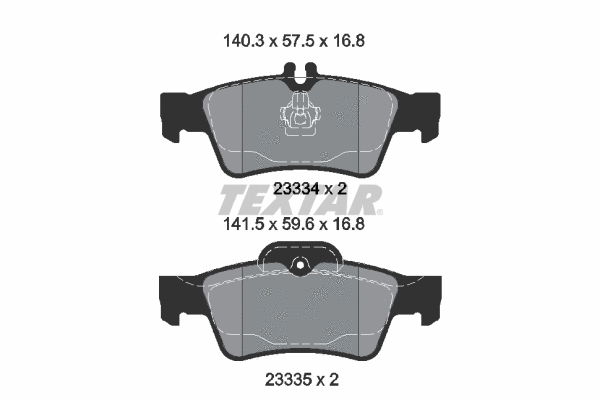 Brake Pad Set, disc brake (2333403)
