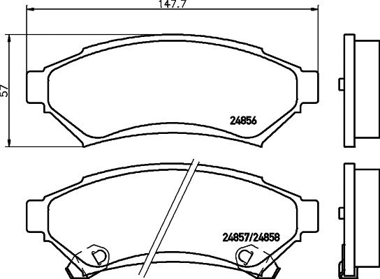Brake Pad Set, disc brake (2485602)