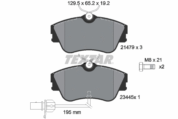 Brake Pad Set, disc brake (2147903)