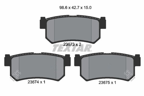 Brake Pad Set, disc brake (2367301)