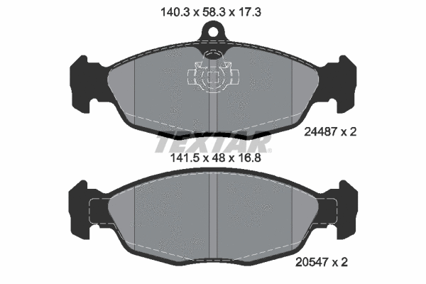 Brake Pad Set, disc brake (2448701)