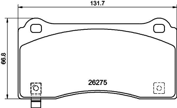 Brake Pad Set, disc brake (2627503)