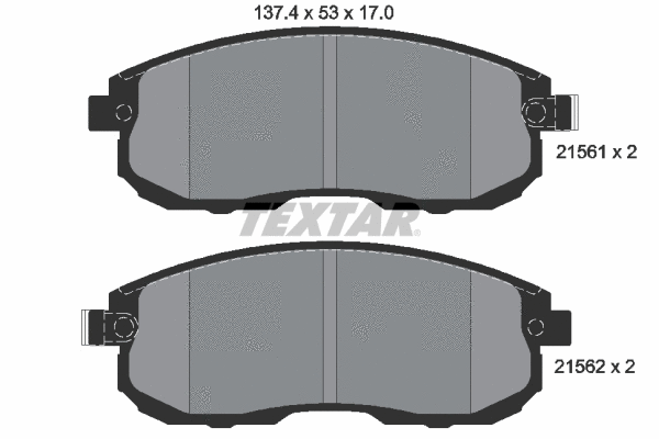 Brake Pad Set, disc brake (2156201)