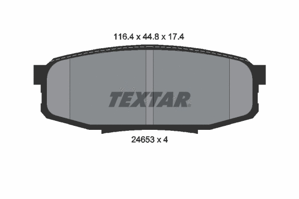 Brake Pad Set, disc brake (2465301)