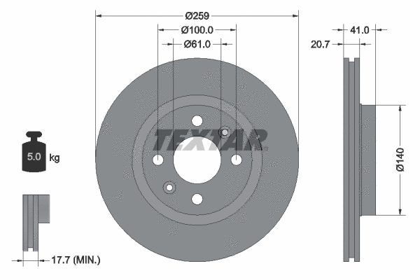 Brake Kit, disc brake (89010700)
