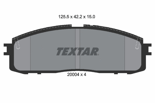 Brake Pad Set, disc brake (2000401)