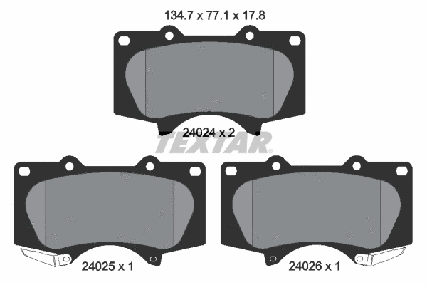 Brake Pad Set, disc brake (2402401)