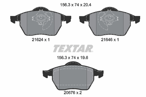 Brake Pad Set, disc brake (2162402)