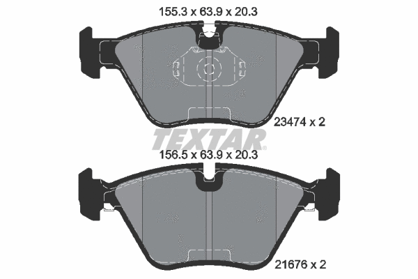 Brake Pad Set, disc brake (2347402)