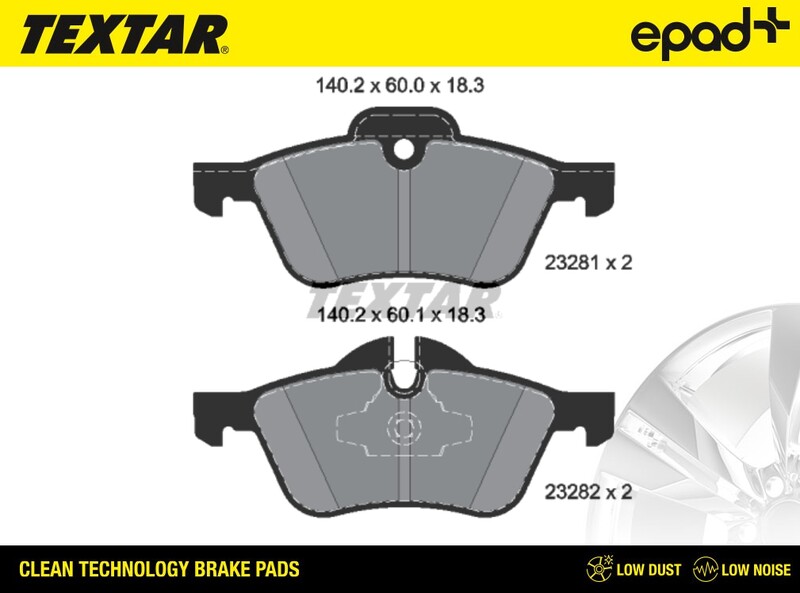 Brake Pad Set, disc brake (2328101CP)
