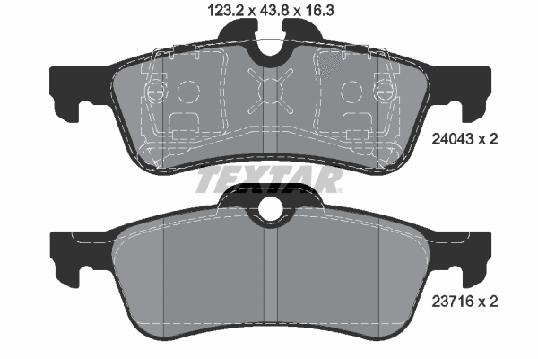 Brake Pad Set, disc brake (2404301)