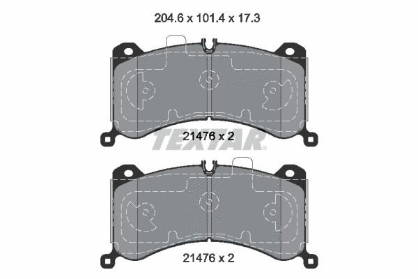 Brake Pad Set, disc brake (2147601)