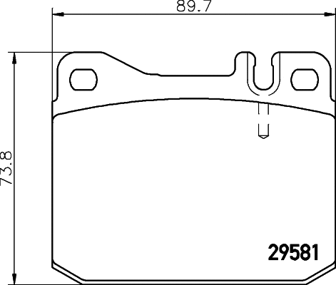 Brake Pad Set, disc brake (2958101)