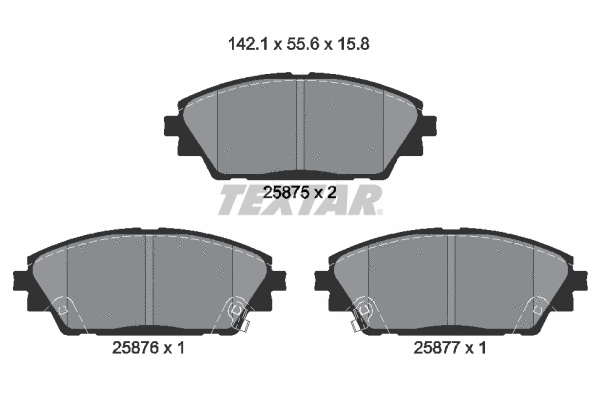 Brake Pad Set, disc brake (2587501)