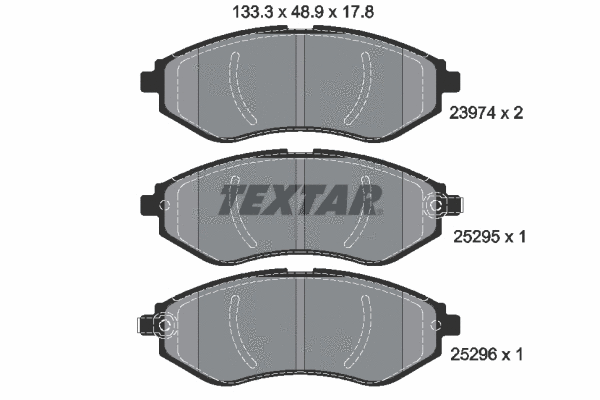 Brake Pad Set, disc brake (2397406)