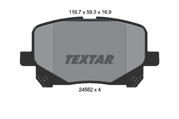 Brake Pad Set, disc brake (2452201)
