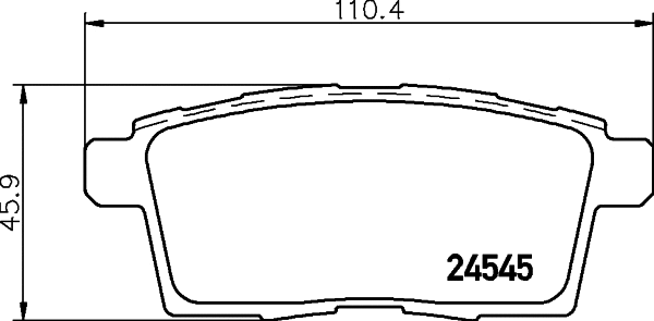 Brake Pad Set, disc brake (2454504)