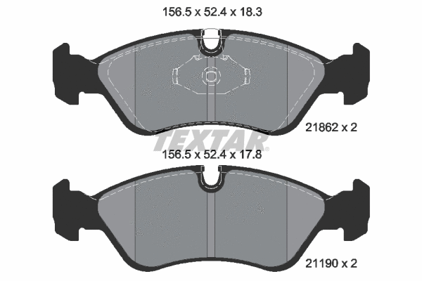 Brake Pad Set, disc brake (2186201)