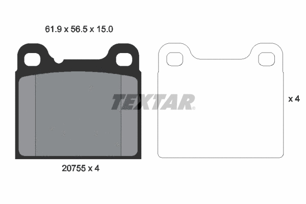 Brake Pad Set, disc brake (2075506)