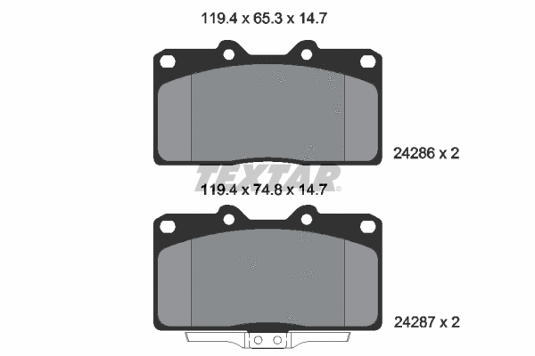 Brake Pad Set, disc brake (2428601)