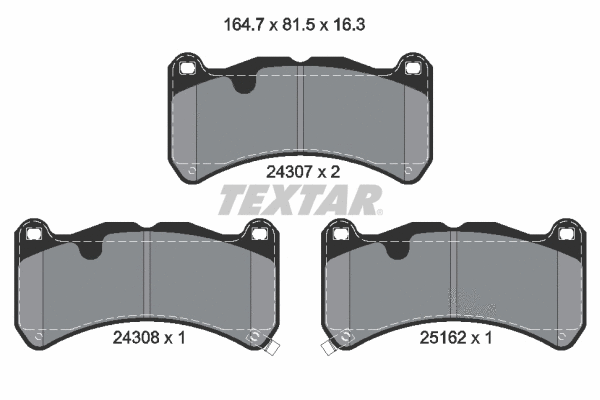 Brake Pad Set, disc brake (2430701)