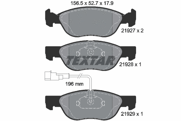Brake Pad Set, disc brake (2192701)