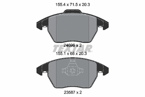Brake Pad Set, disc brake (2469601)