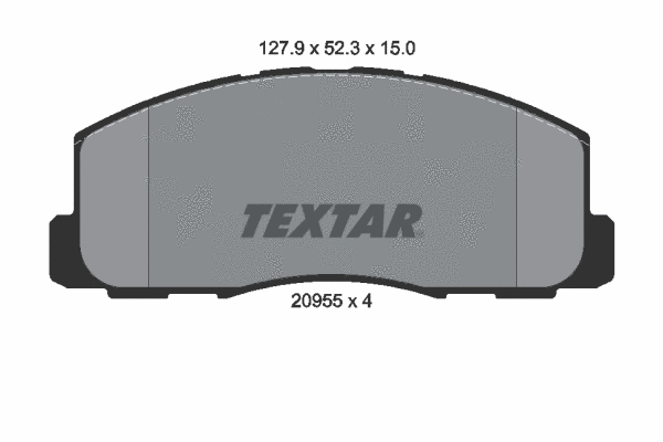 Brake Pad Set, disc brake (2095501)