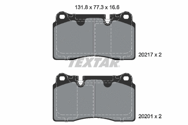 Brake Pad Set, disc brake (2021703)