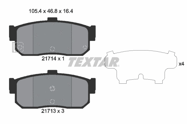 Brake Pad Set, disc brake (2171401)