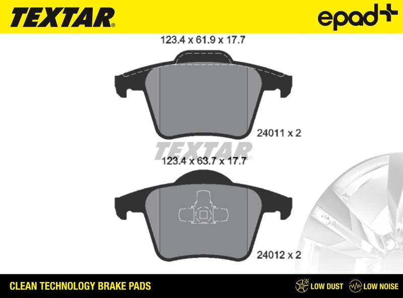 Brake Pad Set, disc brake (2401101CP)